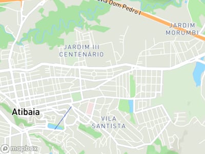 Mapa da área de atendimento de J3 Energy em Atibaia