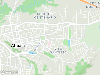 Mapa da área de atendimento de Clínica Maxwell em Atibaia