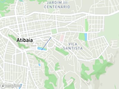 Mapa da área de atendimento de Garcia e Fortunato em Atibaia