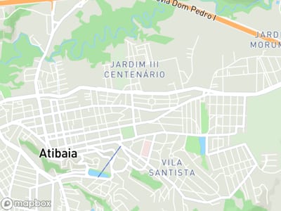 Mapa da área de atendimento de LN Tecnologia em Atibaia