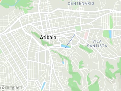 Mapa da área de atendimento de Construtora Soares em Atibaia
