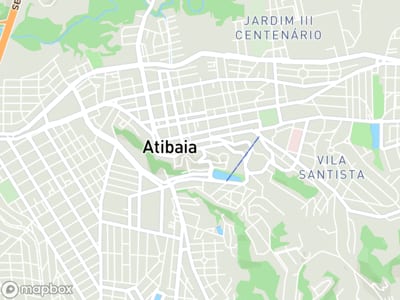 Mapa da área de atendimento de Caio Brigida em Atibaia