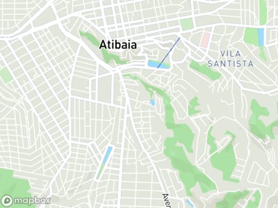 Mapa da área de atendimento de Aep em Atibaia