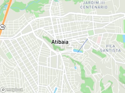Mapa da área de atendimento de Calazans Assessoria e Contabilidade em Atibaia