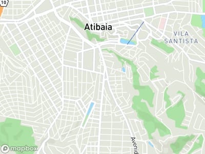 Mapa da área de atendimento de Estetica Ana Gavirati em Atibaia