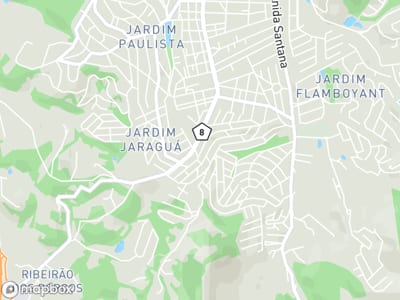Mapa da área de atendimento de Map em Atibaia