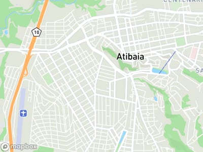 Mapa da área de atendimento de Ortofisio Pilates e Fisioterapia Ltda em Atibaia