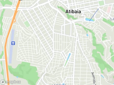 Mapa da área de atendimento de Delta Service em Atibaia