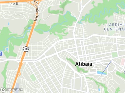 Mapa da área de atendimento de Vet Solidario em Atibaia