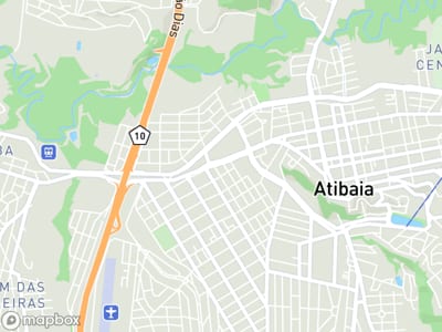 Mapa da área de atendimento de Guilherme Filhos em Atibaia