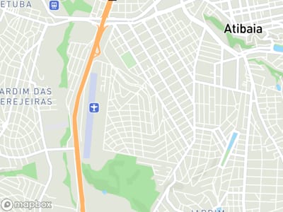 Mapa da área de atendimento de Mnutri em Atibaia
