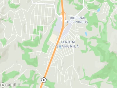 Mapa da área de atendimento de Dds em Atibaia