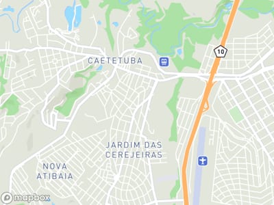 Mapa da área de atendimento de Mauro Auto Mecanica em Atibaia