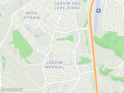Mapa da área de atendimento de Franquiar Unidade Atibaia em Atibaia