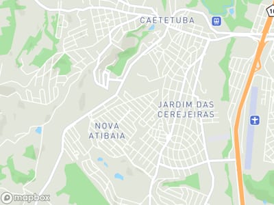 Mapa da área de atendimento de Rsj Manutencoes em Atibaia