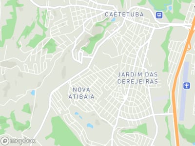 Mapa da área de atendimento de Flor Service em Atibaia