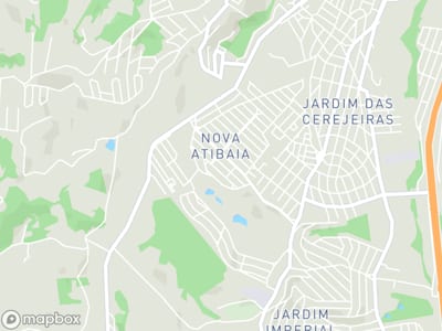 Mapa da área de atendimento de Expresso Mct em Atibaia