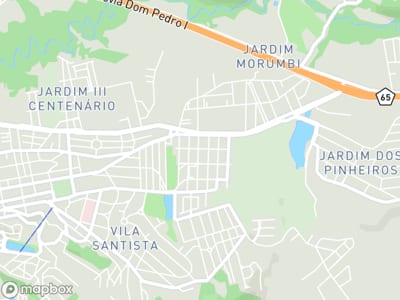 Mapa da área de atendimento de Giovana Garvin Nails Studio em Atibaia