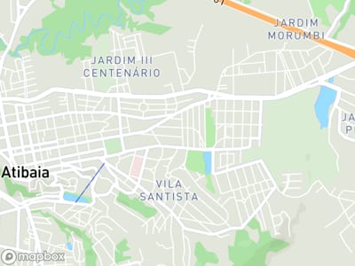 Mapa da área de atendimento de Casa Veraneio Corporativos em Atibaia